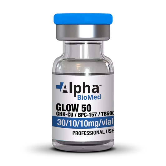 GLOW Stack - GHK-Cu (30mg) / BPC-157 (10mg) / TB500 (10mg) The Beauty Peptide
