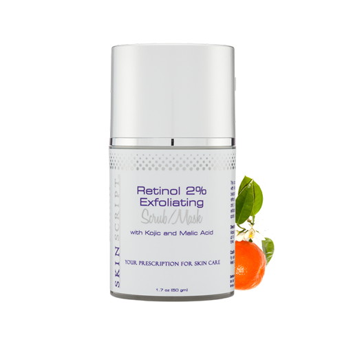 SkinScriptRX Retinol 2% Exfoliating Scrub/Mask